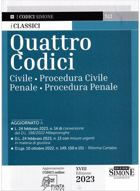 QUATTRO CODICI 2023 