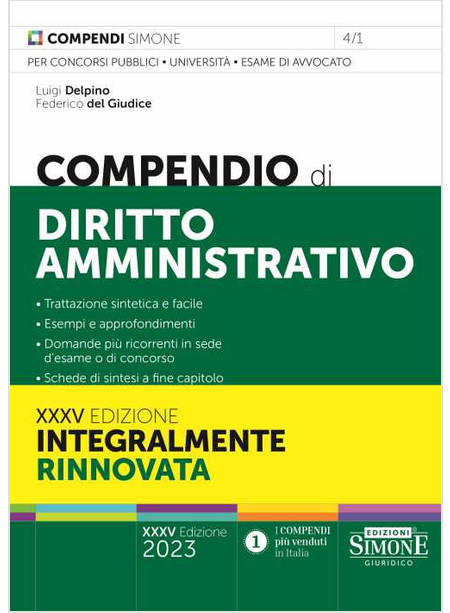 COMPENDIO DI DIRITTO AMMINISTRATIVO