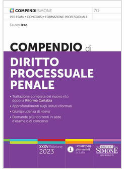 COMPENDIO DI DIRITTO PROCESSUALE PENALE
