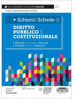 SCHEMI & SCHEDE DI DIRITTO PUBBLICO E COSTITUZIONALE