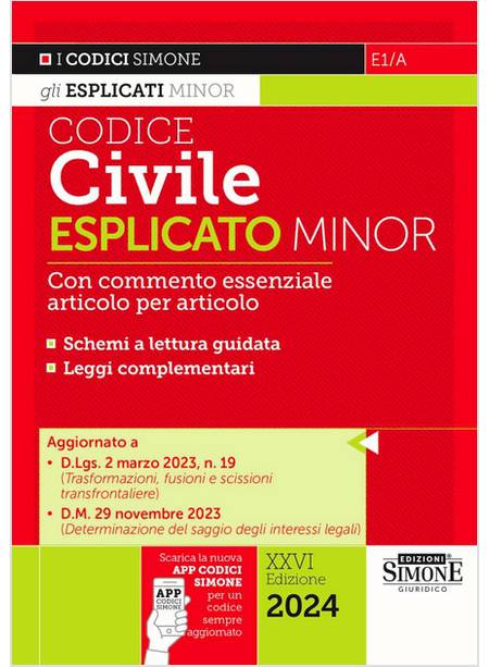 CODICE CIVILE ESPLICATO MINOR