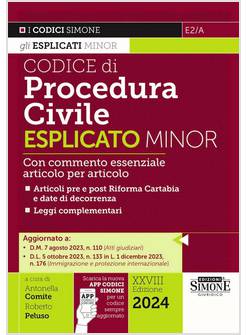 CODICE DI PROCEDURA CIVILE ESPLICATO MINOR