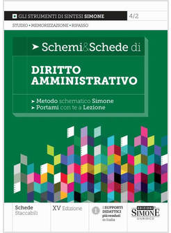 SCHEMI E SCHEDE DI DIRITTO AMMINISTRATIVO