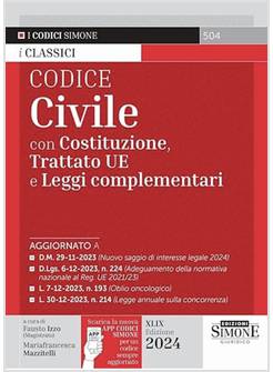 CODICE CIVILE CON COSTITUZIONE, TRATTATO UE E LEGGI COMPLEMENTARI