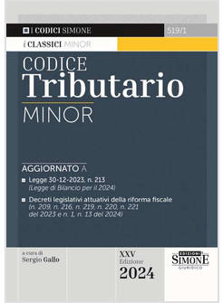 CODICE TRIBUTARIO. EDIZ. MINOR