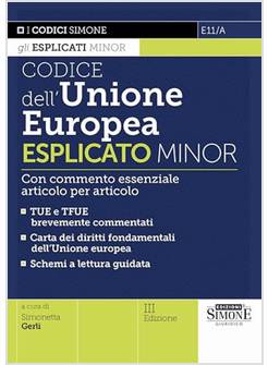 CODICE DELL'UNIONE EUROPEA ESPLICATO MINOR