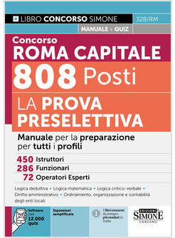CONCORSO ROMA CAPITALE 808 POSTI LA PROVA PRESELETTIVA