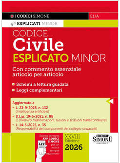 CODICE CIVILE ESPLICATO MINOR 