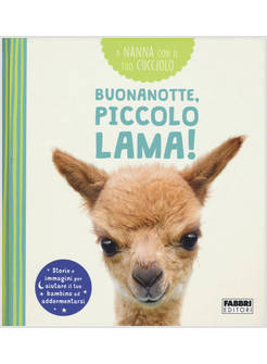 A NANNA CON IL TUO CUCCIOLO. BUONANOTTE, PICCOLO LAMA!