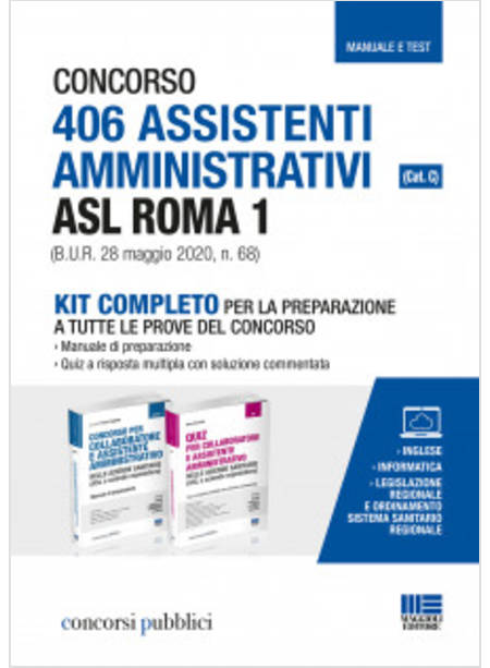 CONCORSO 406 ASSISTENTI AMMINISTRATIUVI ASL ROMA 1