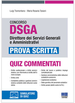 CONCORSO DSGA DIRETTORE DEI SERVIZI GENERALI E AMMINISTRATIVI. PROVA SCRITTA. CO