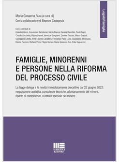 FAMIGLIE, MINORENNI E PERSONE NELLA RIFORMA DEL PROCESSO CIVILE