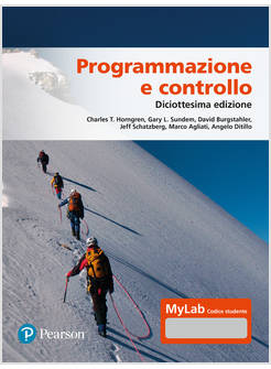PROGRAMMAZIONE E CONTROLLO EDIZ. MYLAB