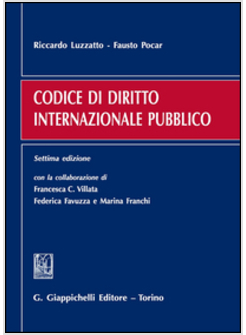 CODICE DI DIRITTO INTERNAZIONALE PUBBLICO