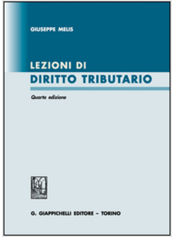 LEZIONI DI DIRITTO TRIBUTARIO