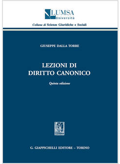LEZIONI DI DIRITTO CANONICO  5 EDIZIONE