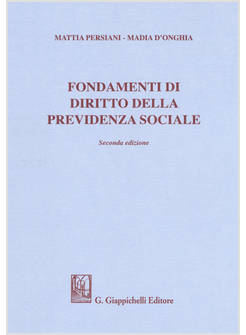 FONDAMENTI DI DIRITTO DELLA PREVIDENZA SOCIALE