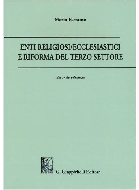 ENTI RELIGIOSI/ECCLESIASTICI E RIFORMA DEL TERZO SETTORE