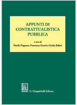 APPUNTI DI CONTRATTUALISTICA PUBBLICA