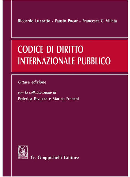 CODICE DI DIRITTO INTERNAZIONALE PUBBLICO