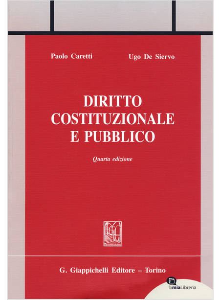 DIRITTO COSTITUZIONALE E PUBBLICO 4 EDIZIONE