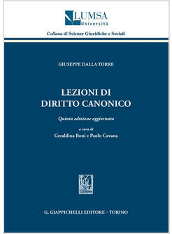 LEZIONI DI DIRITTO CANONICO QUINTA EDIZIONE AGGIORNATA