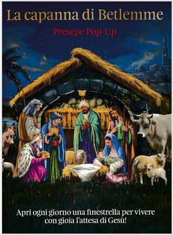 LA CAPANNA DI BETLEMME PRESEPE POP-UP CALENDARIO DELL'AVVENTO 3D