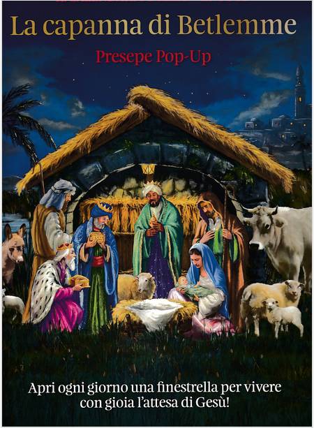 LA CAPANNA DI BETLEMME PRESEPE POP-UP CALENDARIO DELL'AVVENTO 3D