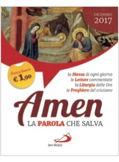 AMEN LA PAROLA CHE SALVA DICEMBRE 2017