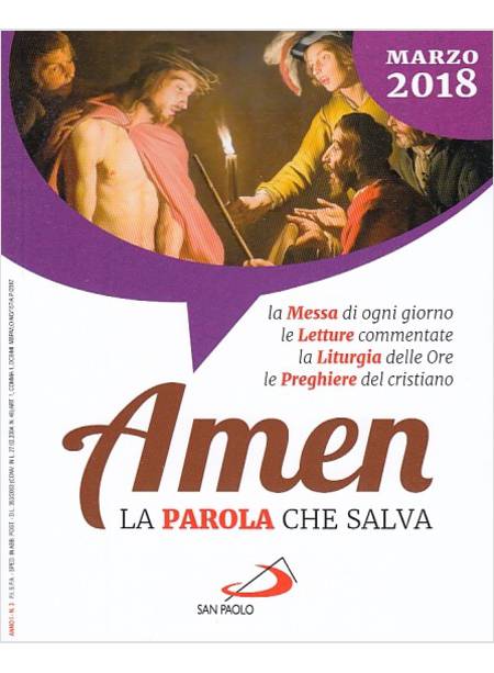 AMEN LA PAROLA CHE SALVA MARZO 2018