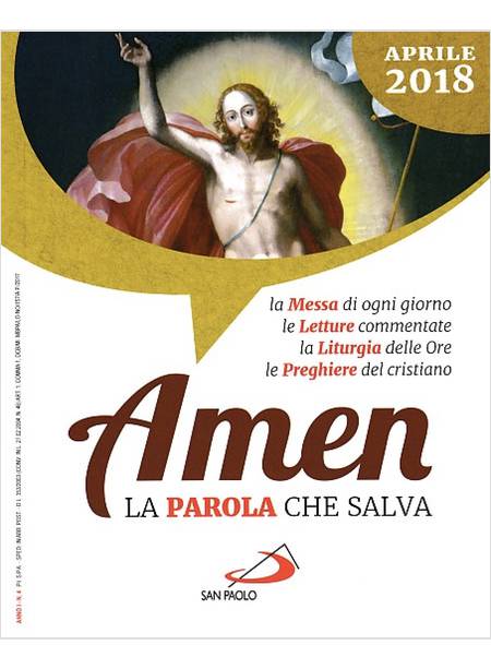 AMEN LA PAROLA CHE SALVA APRILE 2018