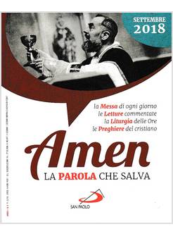AMEN LA PAROLA CHE SALVA SETTEMBRE 2018 