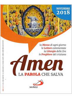 AMEN LA PAROLA CHE SALVA NOVEMBRE 2018