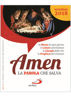 AMEN LA PAROLA CHE SALVA. DICEMBRE 2018