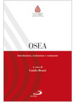 OSEA INTRODUZIONE, TRADUZIONE E COMMENTO