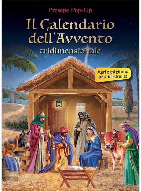 CALENDARIO DELL'AVVENTO TRIDIMENSIONALE. PRESEPE POP UP