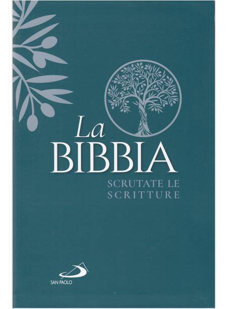 LA BIBBIA SCRUTATE LE SCRITTURE BROSSURA COPERTINA MORBIDA VERDE