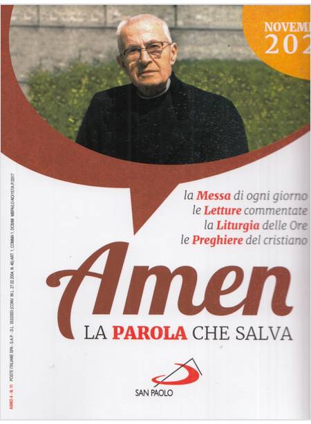 AMEN LA PAROLA CHE SALVA NOVEMBRE 2021