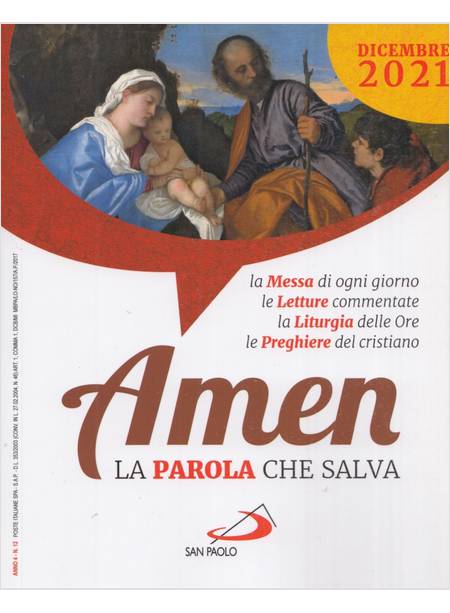 AMEN LA PAROLA CHE SALVA DICEMBRE 2021