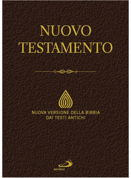 NUOVO TESTAMENTO NUOVA VERSIONE DELLA BIBBIA DAI TESTI ANTICHI