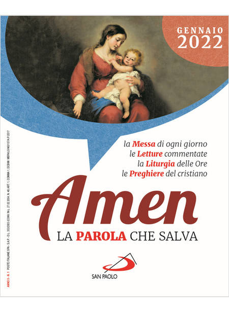 AMEN LA PAROLA CHE SALVA GENNAIO 2022