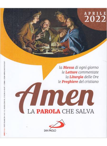 AMEN LA PAROLA CHE SALVA APRILE 2022