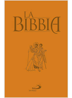 LA BIBBIA CON ELASTICO E COPERTINA ARANCIONE