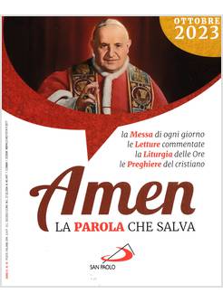 AMEN LA PAROLA CHE SALVA OTTOBRE 2023