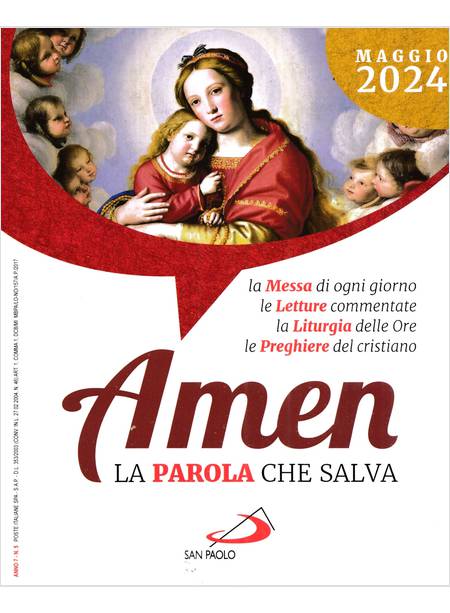 AMEN LA PAROLA CHE SALVA MAGGIO 2024