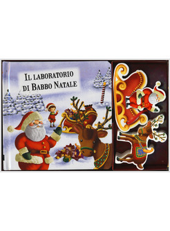 IL PICCOLO LABORATORIO DI BABBO NATALE. LITTLE VILLAGE. CON GADGET