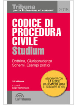 CODICE DI PROCEDURA CIVILE STUDIUM. DOTTRINA, GIURISPRUDENZA, SCHEMI, ESEMPI PRA