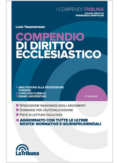COMPENDIO DI DIRITTO ECCLESIASTICO