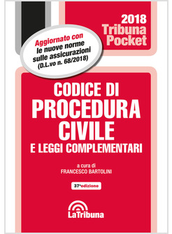 CODICE DI PROCEDURA CIVILE E LEGGI COMPLEMENTARI