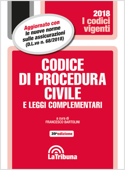 CODICE DI PROCEDURA CIVILE E LEGGI COMPLEMENTARI